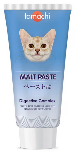Паста для вывода шерсти Tamachi Мальт паста для кошек, котят и хорьков Digestive Complex гиалуроновый комплекс, 100 мл
