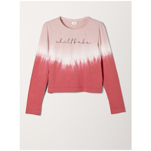 Джемпер для девочек, s.Oliver, артикул: 401.10.111.12.130.2107317, цвет: розово-бежевый (0805), размер: M