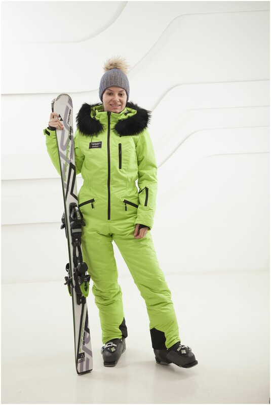 Комбинезон для сноубординга, зимний, силуэт прямой, карманы, капюшон, мембранный