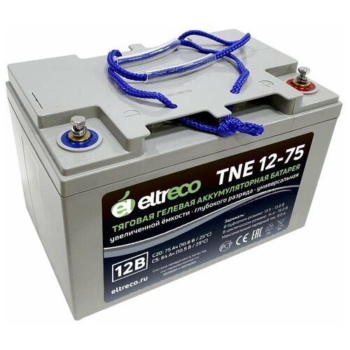 Тяговый аккумулятор Eltreco TNE12-75 (12V60A/H C3)