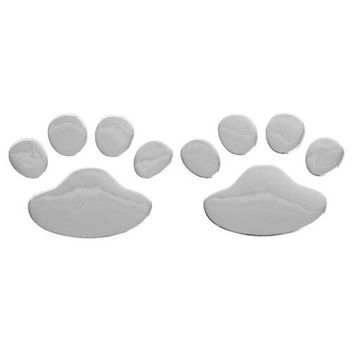 Наклейка на автомобиль Лапки серебро 345₽