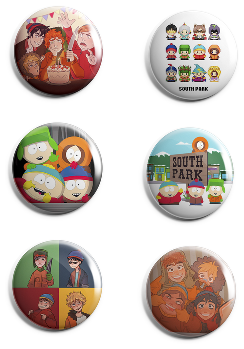 Набор значков СувенирShop "South Park/Южный парк" 37 мм
