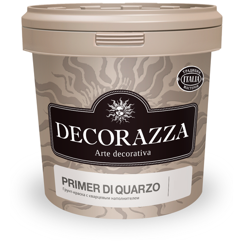 Подложечная грунт-краска с кварцевым наполнителем под штукатурки Decorazza Primer Di Quarzo (1,5кг)