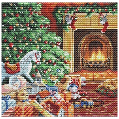 набор для вышивания letistitch cozy christmas stocking 24 5x37 см Набор для вышивания Letistitch Cozy Christmas, 27x27 см