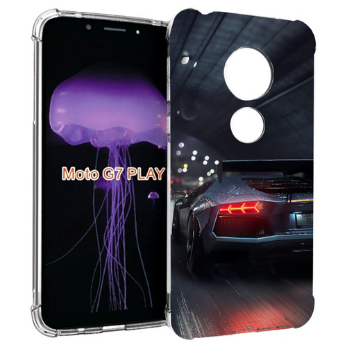 Чехол MyPads Ламба мужской для Motorola Moto G7 Play задняя-панель-накладка-бампер