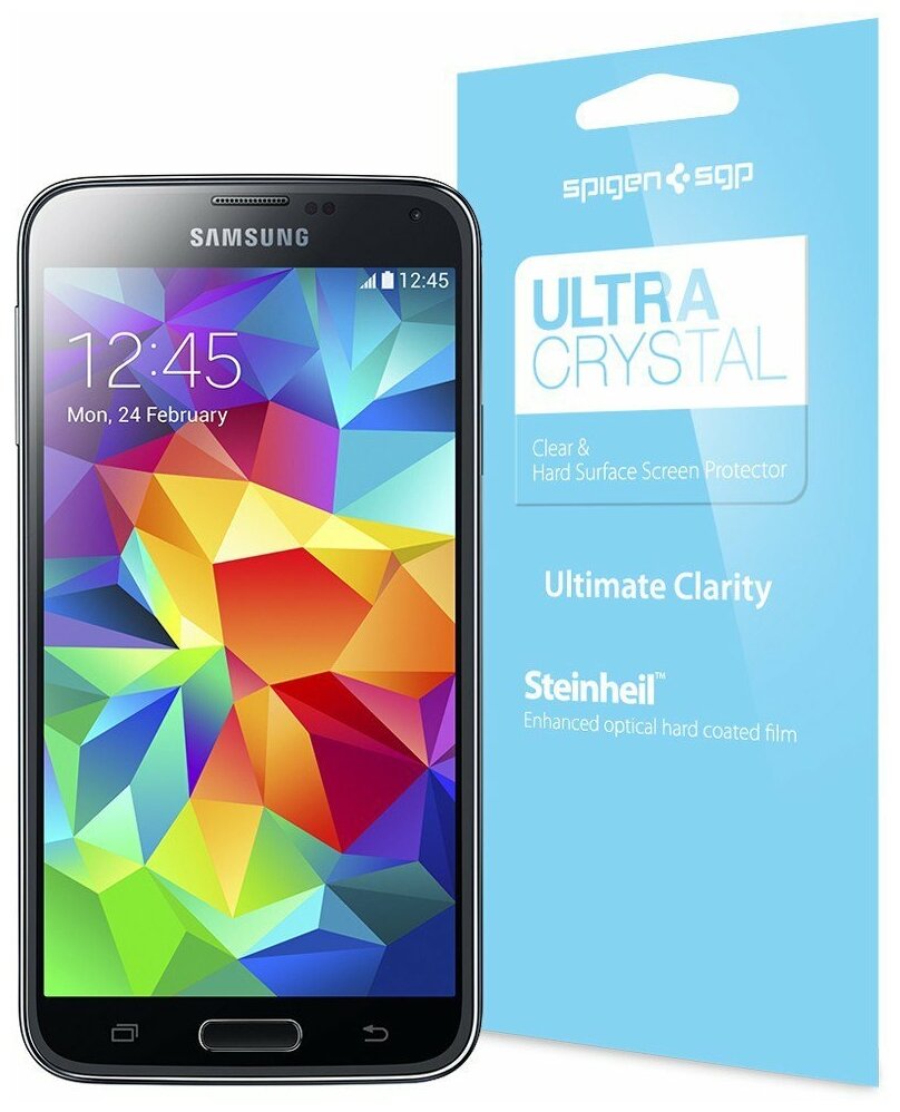 Защитная пленка SPIGEN для Galaxy S5 - Steinheil - Ultra Crystal - SGP10723