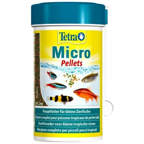 Tetra (корма) Корм для для всех видов мелких рыб микрошарики Tetra Мicro Pellets 277496 | Мicro Pellets 0,065 кг 44869 (4 шт)