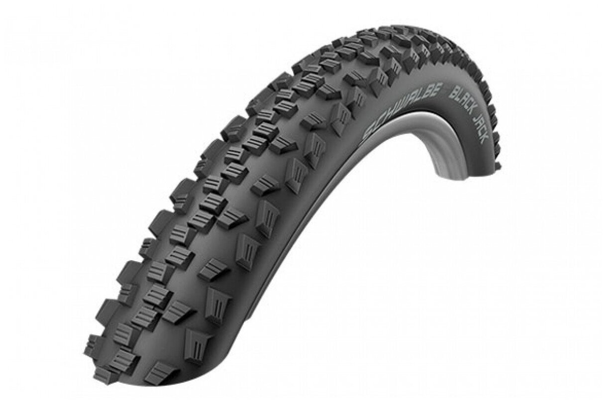 Покрышка велосипедная SCHWALBE BLACK JACK 12x1,90 (47-203), 50EPI, грязевой протектор, антипрокол.