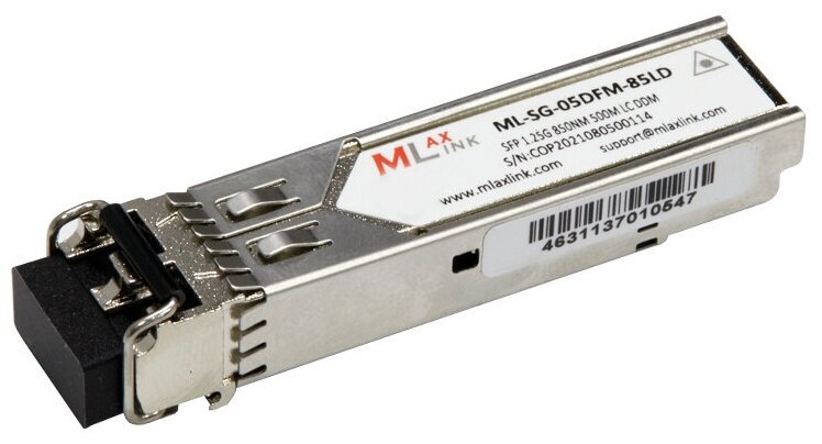 Модуль MlaxLink оптический многомодовый SFP 1.25Гб/с 0.5км 850нм 2xLC DDM
