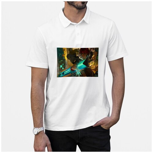 Рубашка- поло CoolPodarok Аниме транзистор девушка