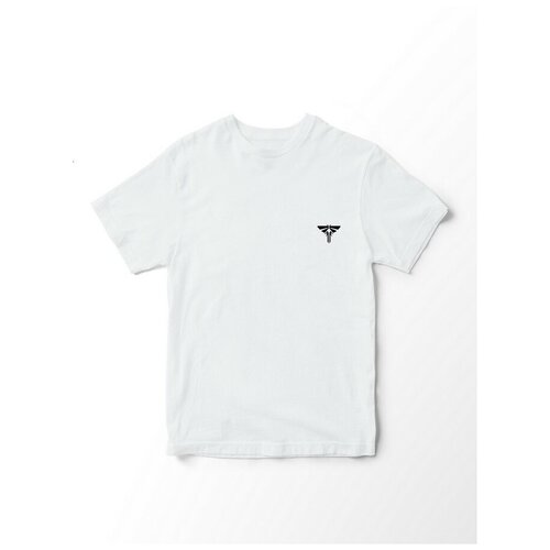 фото Футболка мужская белая из хлопка минимализм игры the last of us - 73 будь на стиле!