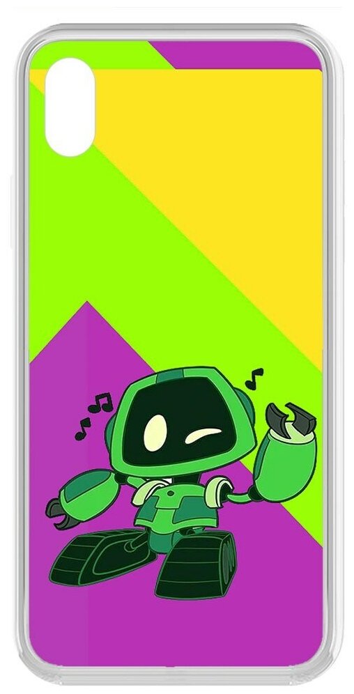 Чехол-накладка / чехол для телефона / Krutoff Clear Case Хаги Ваги - Буги-бот для iPhone XR