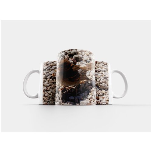 фото Кружка "птица, воробей, собирательство" 320 мл lotsprints