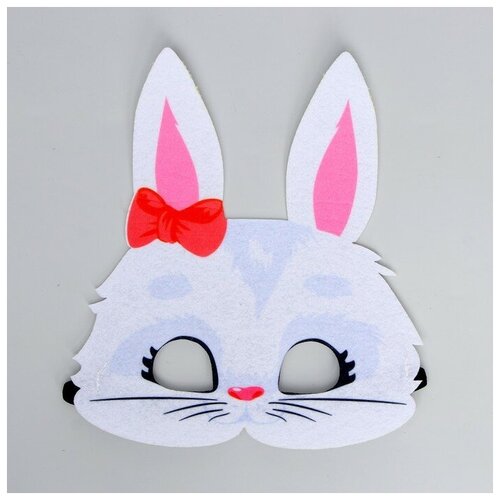 фото Маска карнавальная «зайка» с бантиком recom