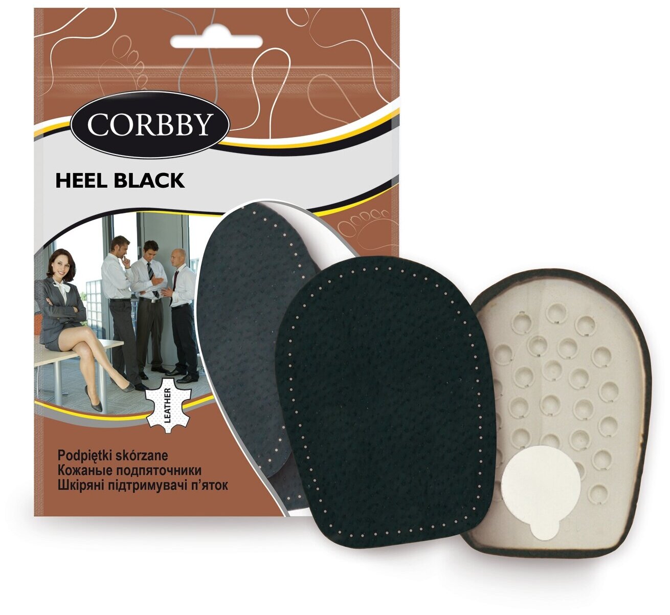 Corbby HALF BLACK полустельки под мысок из высококачественной натуральной кожи. Размер 41/42