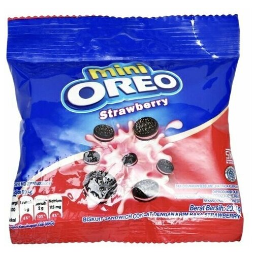 Печенье Oreo mini Strawberry Creme (клубника) 20,4 гр.