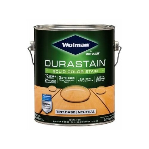 Wolman DuraStain Solid Color Stain Краска/покрытие для дерева (белый, 3,78 л)