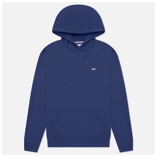 фото Мужская толстовка tommy jeans regular fleece hoodie фиолетовый , размер s