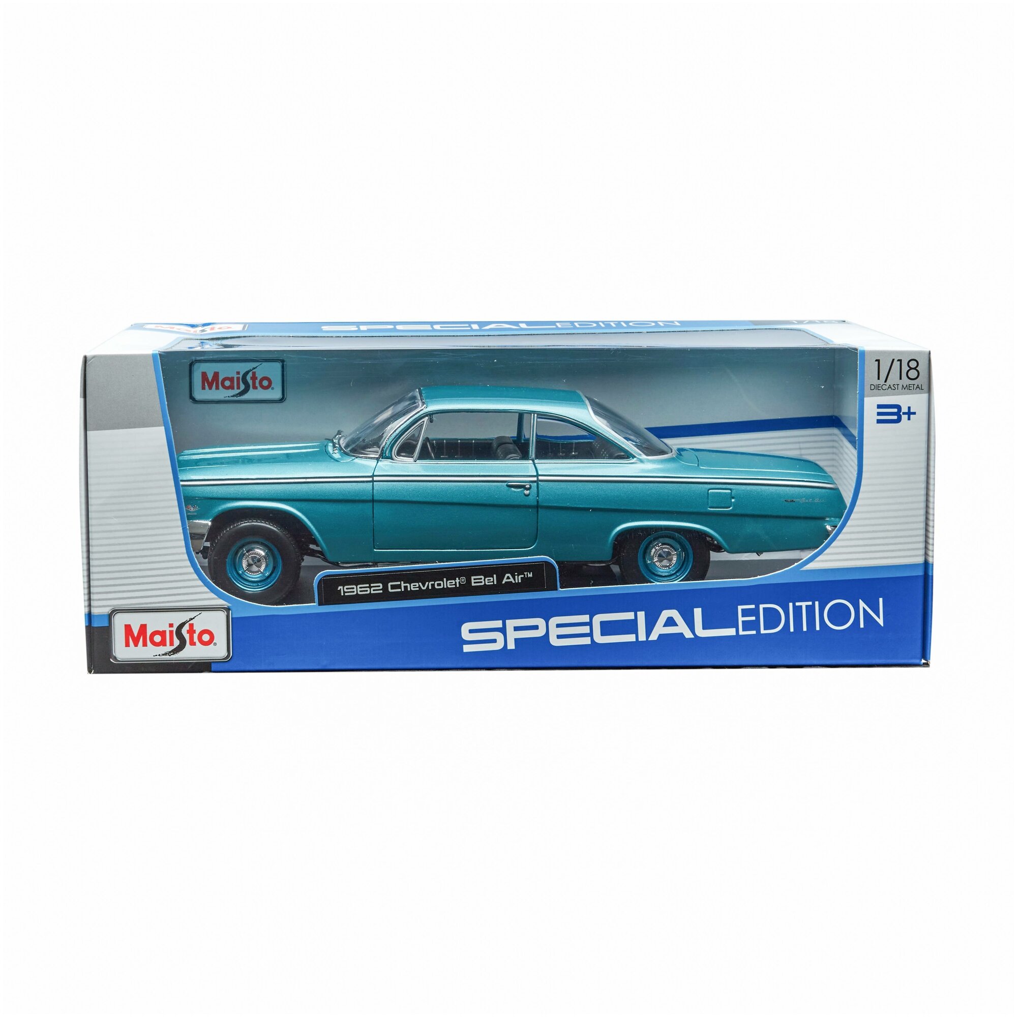 Maisto Машинка Chevrolet Bel Air 1962, 1:18 - фото №11