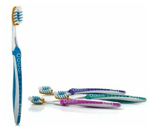 Зубная щетка Oral-B Pro-Expert Pro-Flex, средняя, синий - фото №7