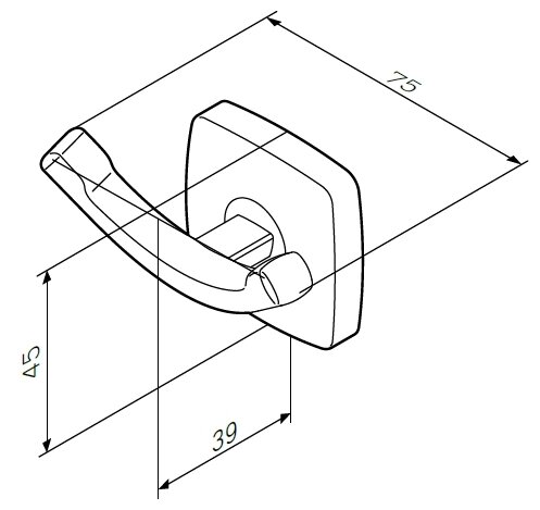 Крючок для полотенец AM.PM Gem A9035600 - фотография № 8