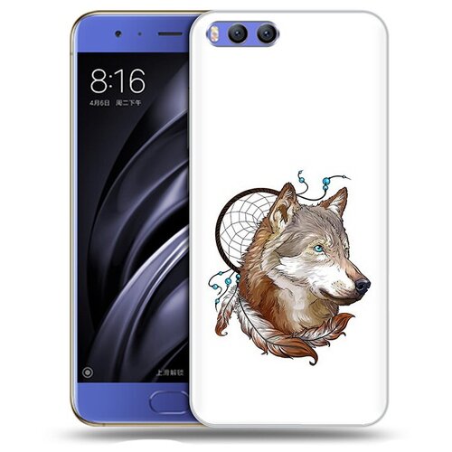 Чехол задняя-панель-накладка-бампер MyPads волк и ловец снов для Xiaomi Mi6 противоударный