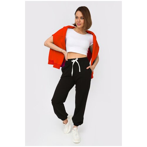 Женские брюки черного цвета, 46 размер