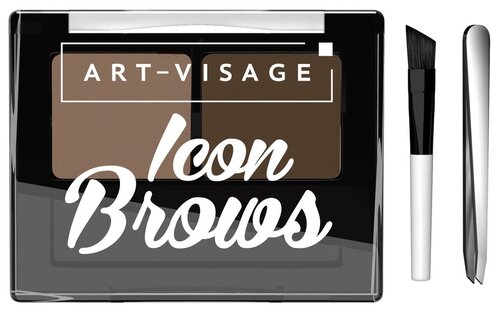 ART-VISAGE тени для бровей Icon Brows, 101 шатен