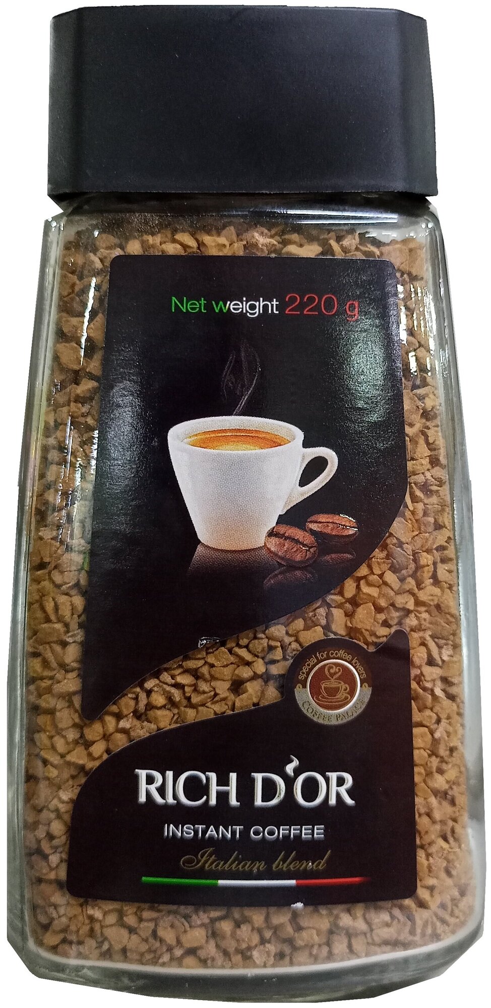 Кофе растворимый сублимированный Rich D'or, 220 г