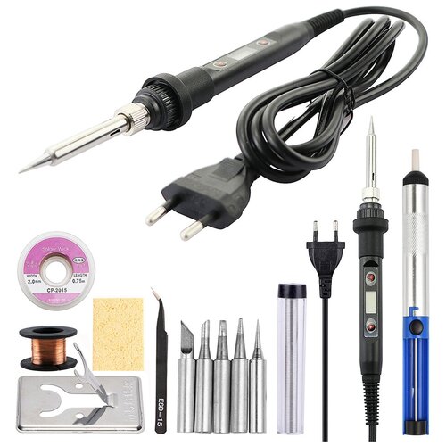 Паяльник с регулировкой температуры 80Вт Набор для пайки 9 предметов 135900₽