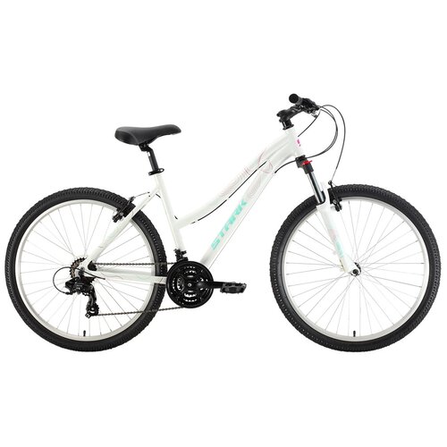 Горный (MTB) велосипед STARK Luna 26.2 V (2022) белый/бирюзовый 14.5 (требует финальной сборки) уницикл stark luna 26 1 v steel 2022 белый красный 16 требует финальной сборки
