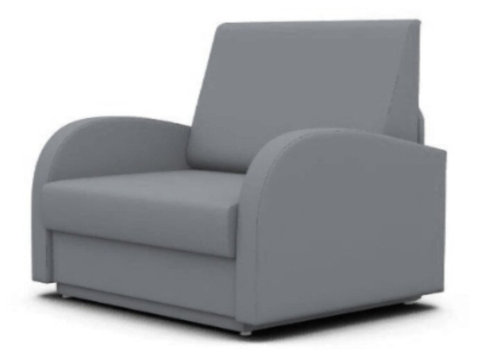 Кресло-кровать Стандарт фокус- мебельная фабрика 80х80х87 см серый велюр