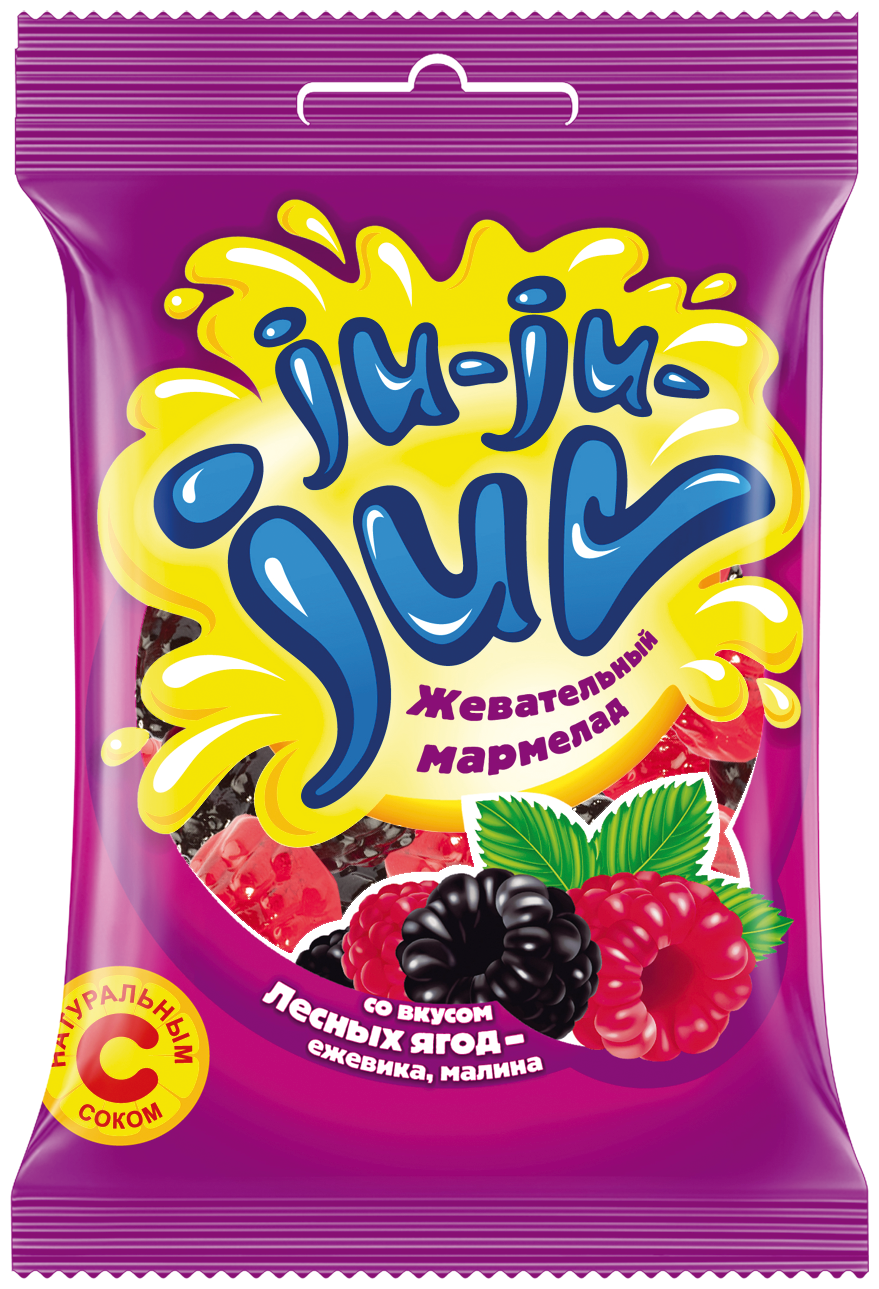 дЖу-дЖу-дЖув (Ju-Ju-Juv) со вкусом лесных ягод- ежевики, малины 200г - фотография № 1