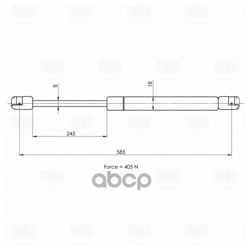 Амортизатор упор Trialli GS1821