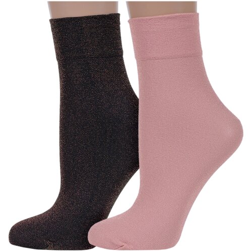 Женские носки Conte укороченные, 50 den, размер 23-25, мультиколор