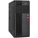 Корпус ATX Exegate UN-605B EX283220RUS miditower, без БП, 2*USB, Audio, замок блокировки кнопки питания, black - изображение