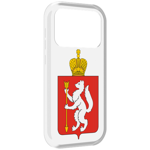 Чехол MyPads герб-свердловская-область-екатеринбург для Oukitel F150 Air1 Pro / F150 Air1 задняя-панель-накладка-бампер