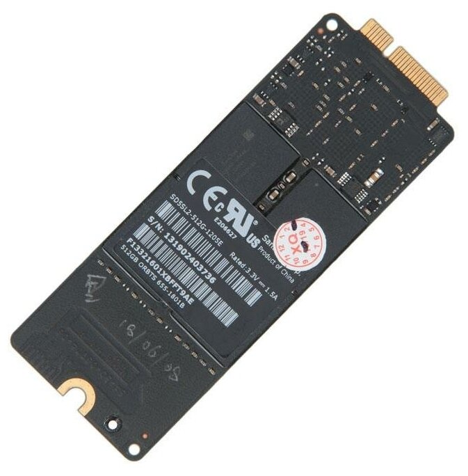 SSD накопитель 512Gb SanDisk SD5SL2-512G-1205E для iMac 21.5 27 A1418 A1419 для MacBook Pro 13 15 Retina A1398 A1425 Late 2012 Early 2013