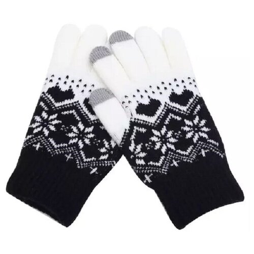 фото Перчатки весенние, осенние, зимние, с сенсорным напылением, touch, loving hand, черные