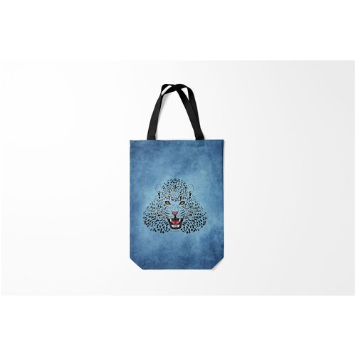 фото Сумка-шоппер / 31х42 см / звери / крупные кошки леопард burnettie