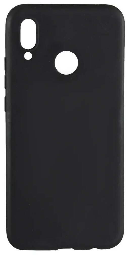 Матовый силиконовый чехол на Huawei P20 Lite / Nova 5i, черный
