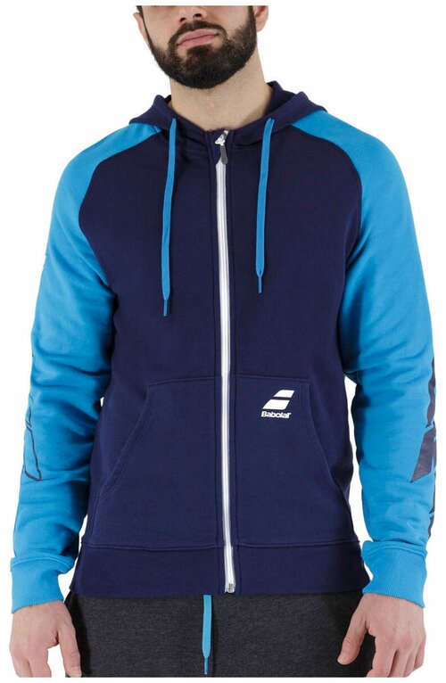 Куртка Babolat, карманы, размер L, голубой, синий