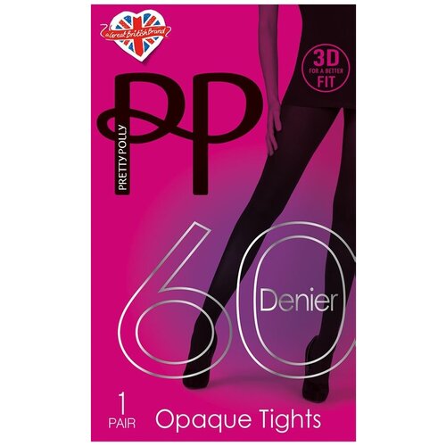 Колготки  Pretty Polly Непрозрачные колготки Premium Opaques, 60 den, размер S/M, черный