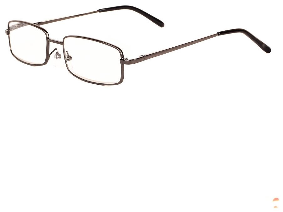 Готовые очки для чтения серые с диоптриями +4.00 футляр