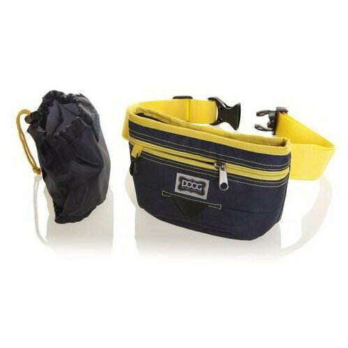 Сумка на пояс DOOG, сине-желтая, 