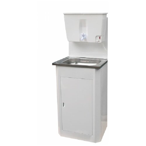 Дачный умывальник Лидер мойка нержавеющая сталь, нагреватель воды, бак 17 л, белый .