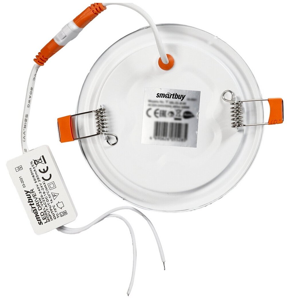 светильник светодиодный smartbuy 6вт 220в 4000к 480лм 118мм ip20 sbl-dl-6-4k - фото №4