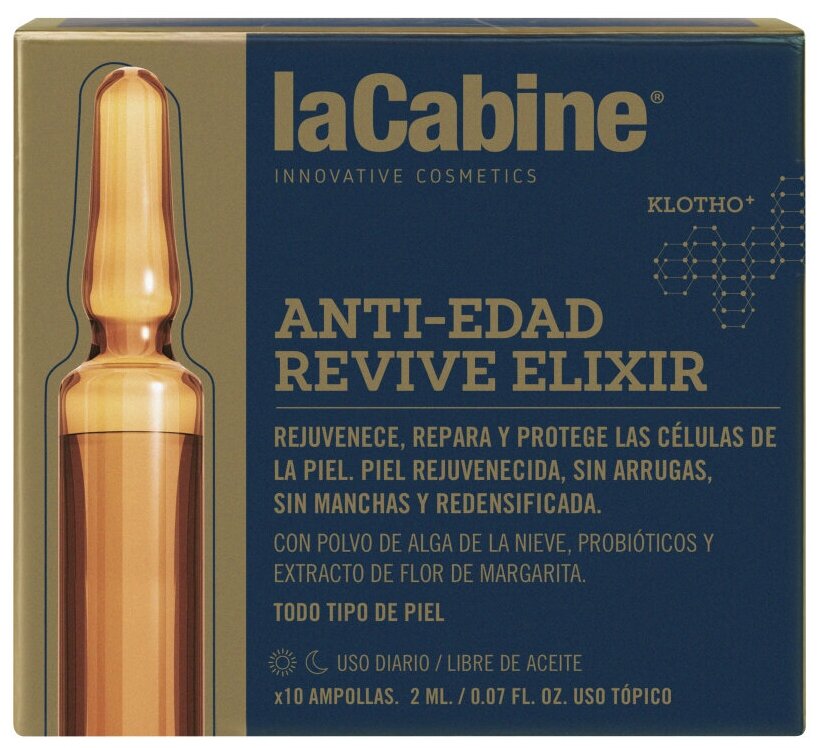 LA CABINE REVIVE ELIXIR AMPOULES концентрированная сыворотка в ампулах Эликсир омоложения 10х2мл