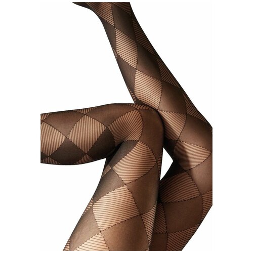 Эко-колготки с рисунком в виде ромбов 1581₽