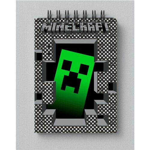 Блокнот для записей GOODbrelok Майнкрафт Minecraft А6 на кольцах блокнот woozzee слоненок блокнот для скетчинга блокнот блокнот на кольцах блокнот для рисования